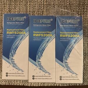 Icepure Refrigerator Water Filter RWF5200A 3 Filters